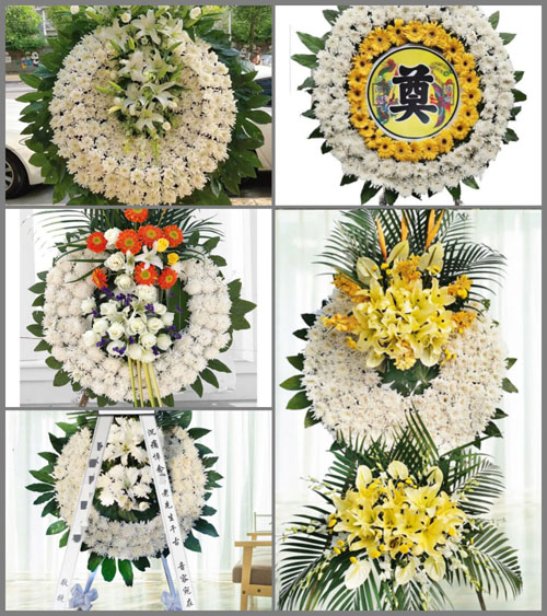 湖南永州祁阳县龚家坪镇古木堰村花圈速递